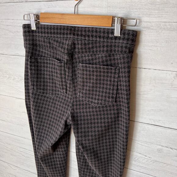 Spanx Leggings Womens Size M/M Black & Gray Houndstooth Pattern Ankle Jean-ish - Picture 8 of 15